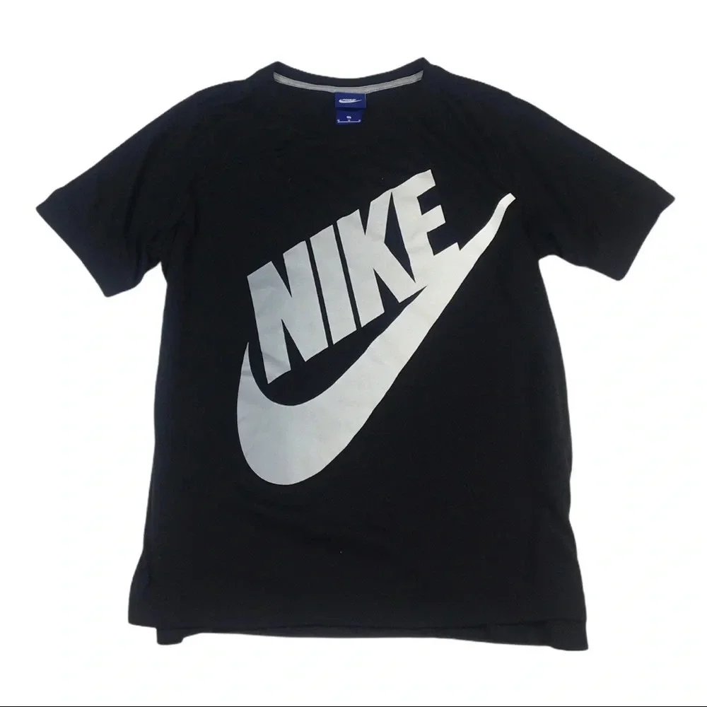WS99 NIKE Swoosh Brand Spell Out Athletic T Shirt M